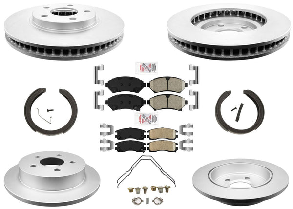 AME Improved Performance Disc Brake Rotors Pads for Chevrolet Monte Carlo 00-05