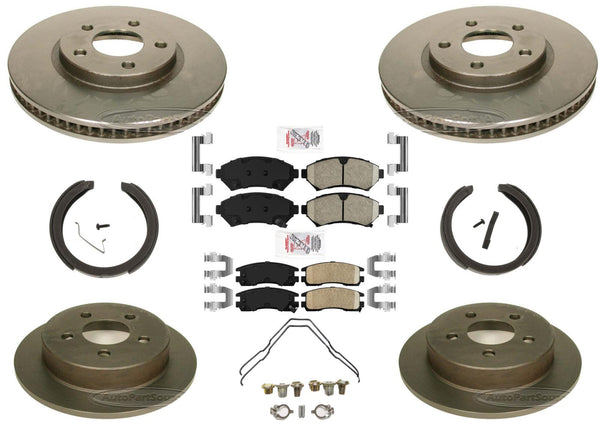 AME Carbon Performance Disc Brake Rotors Pads for Chevrolet Monte Carlo 00-05