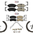 Ceramic Disc Brake Pads with Parking Brake Shoe for Chevrolet Monte Carlo 00-05