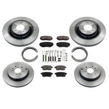 Brake Rotors Ceramic Pads Parking Brake Shoes Springs 8pc for Mazda CX-9 07-15