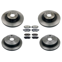 FRONT & REAR Brake Rotors Ceramic Brake Pads for Scion FR-S 2.0L 2013-2016