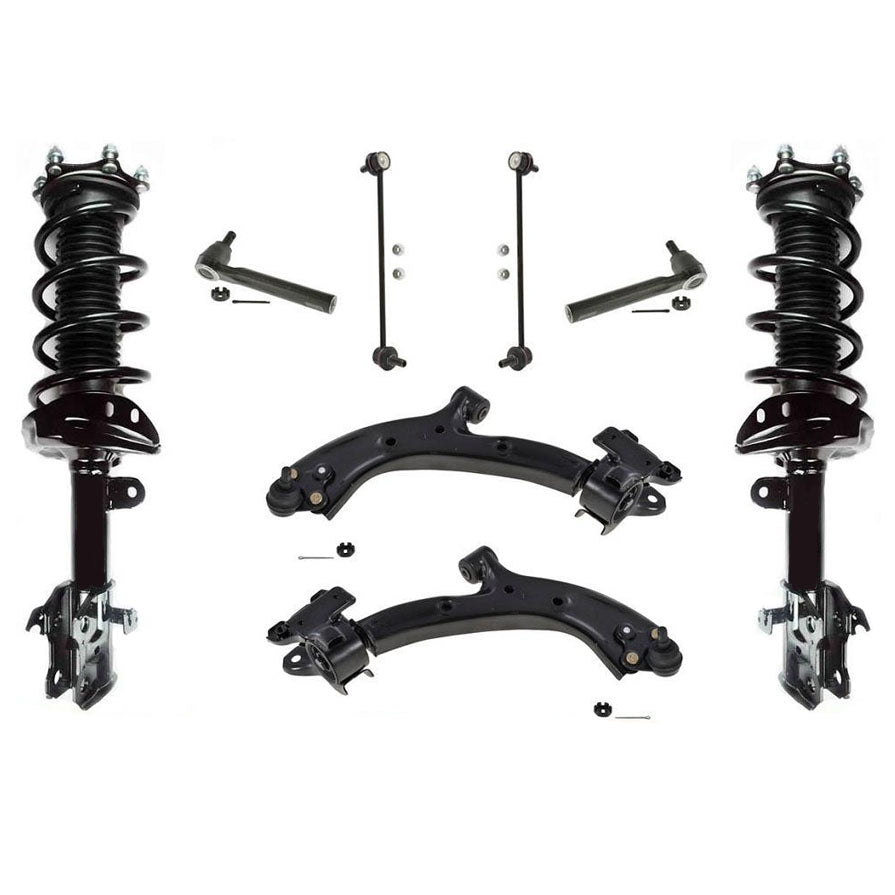 Brazos de control de puntales delanteros, varillas de amarre y enlaces para Honda CR-V 2007-2011 Vin "1"