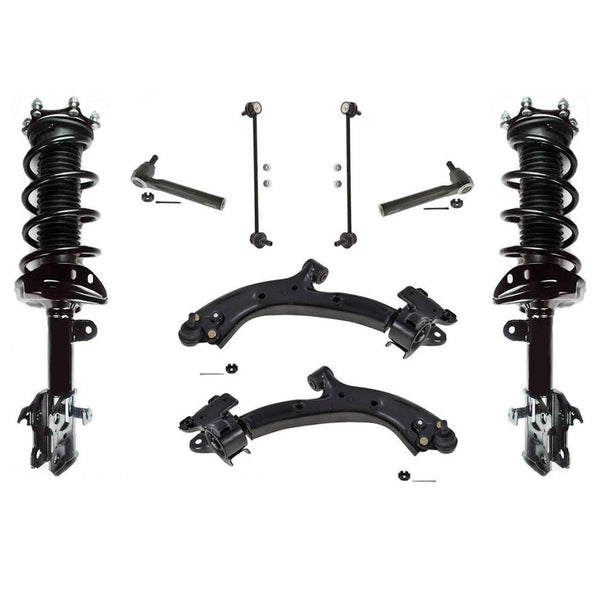 Brazos de control de puntales delanteros, varillas de amarre y enlaces para Honda CR-V 2007-2011 Vin "1"