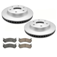 (2) Front Brake Rotors & Ceramic Brake Pads for Chevrolet Silverado 1500 1999-04