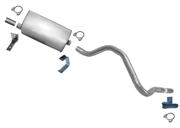 Weld on Rear Muffler Exhaust Tail Pipe For Astro Van 85-91 4.3 Rear Wheel Drive