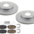 AME Improved Performance Disc Brake Rotors Pads for Hyundai Kona 18-23 FWD Turbo