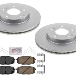 AME Improved Performance Disc Brake Rotors Pads for Hyundai Kona 18-23 FWD Turbo
