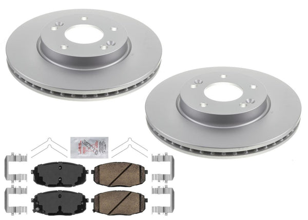 AME Improved Performance Disc Brake Rotors Pads for Hyundai Kona 18-23 FWD Turbo