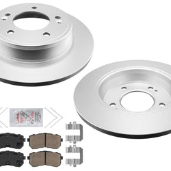 AME Improved Performance Disc Brake Rotors Pads for Hyundai Kona 18-23 FWD Turbo