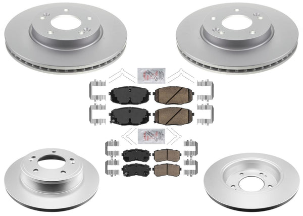 AME Improved Performance Disc Brake Rotors Pads for Hyundai Kona 18-23 FWD Turbo