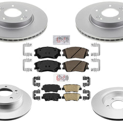 Improved Performance Disc Brake Rotors Pads for Kia Soul 2020 2021 2022 Turbo