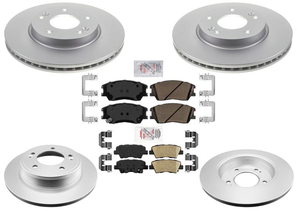 Improved Performance Disc Brake Rotors Pads for Kia Soul 2020 2021 2022 Turbo