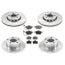 1995-1997 A6 Quattro AWD Kit de pastillas de freno delantero y trasero Rotores 6 piezas