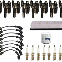 Ignition WIres Round Ignition Coils Spark Plugs & Filters For Tahoe 2007-2013