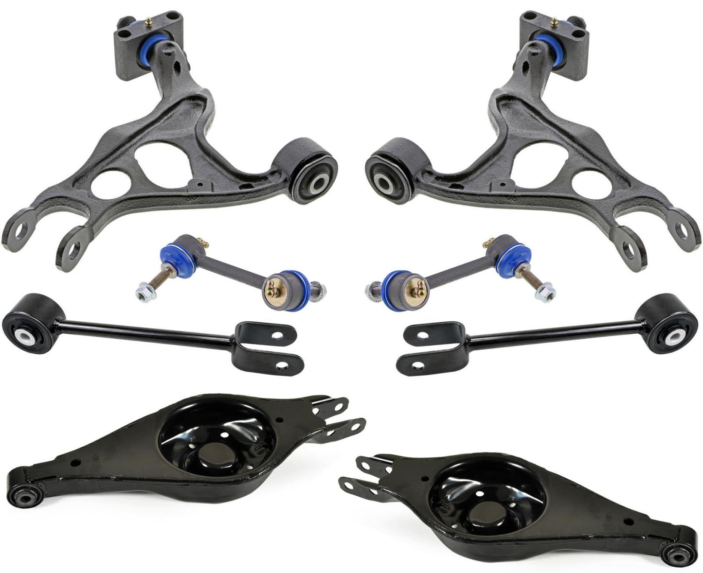 Mevotech Rear Upper Lower Trailing Control Arms & Links For Ford Flex 2012-2019