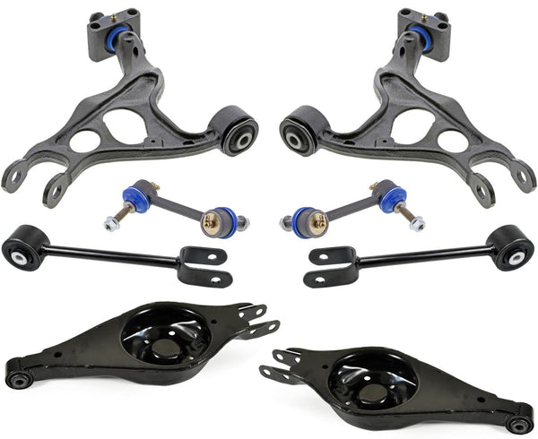 Mevotech Rear Upper Lower Trailing Control Arms & Links For Ford Flex 2012-2019