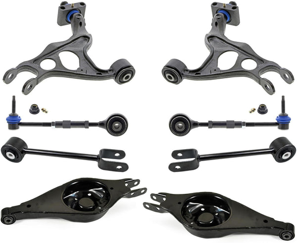 Mevotech Rear Upper Lower Trailing & Lateral Control Arms For Ford Flex 12-2019