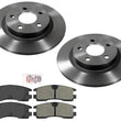 AME Carbon Performance Disc Brake Rotors Pads for Cadillac Seville STS 98-02