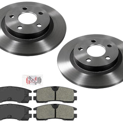 AME Carbon Performance Disc Brake Rotors Pads for Cadillac Seville STS 98-02