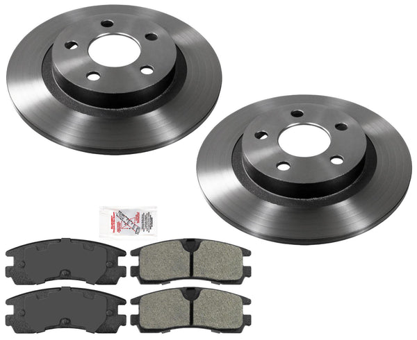 AME Carbon Performance Disc Brake Rotors Pads for Cadillac Seville STS 98-02