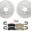 Improved Performance Disc Brake Rotors Pads for Cadillac Deville 2001-2005 5Lug