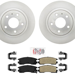 Improved Performance Disc Brake Rotors Pads for Cadillac Deville 2001-2005 5Lug