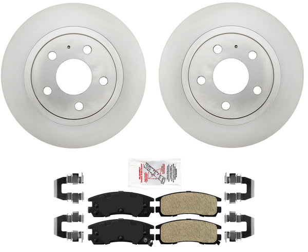 Improved Performance Disc Brake Rotors Pads for Cadillac Deville 2001-2005 5Lug