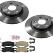 Carbon Performance Disc Brake Rotors Pads For Cadillac Deville 2001-2005 5 Lugs