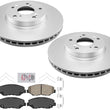 Improved Coated Disc Brake Rotors Pads for 13-20 Honda Civic 282MM Rotor Size