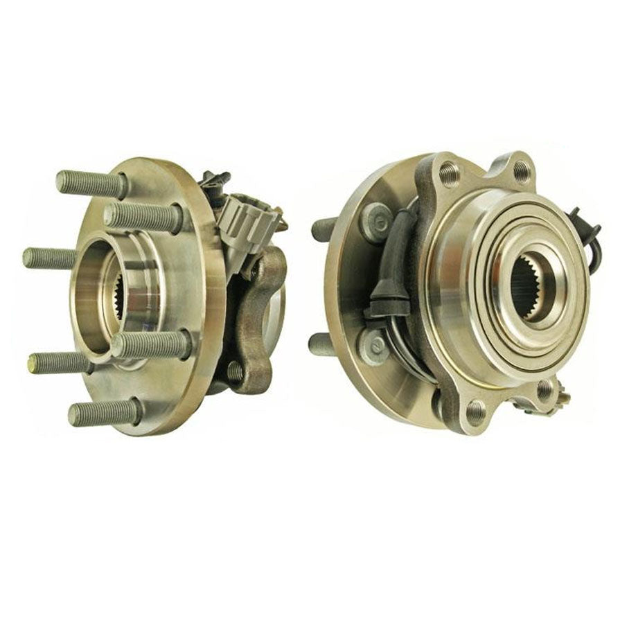 (2) Front Wheel Hub Bearing 4WD for Nissan 05-2012 Pathfinder Xterra NO ARMADA