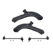 For 12-19 Versa 1.6L Front Lower Control Arms W/ Ball Joints & Sway Bar Links