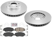 Coated Disc Brake Rotors Pads for Honda Accord 03-15 2.4L with 282MM Rotor Size