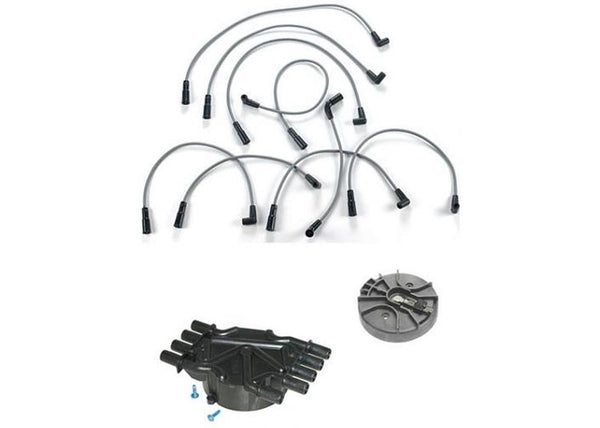 New Ignition Spark Plug Wires Distributor Cap Rotor for 96-99 Chevy Pick Up V8