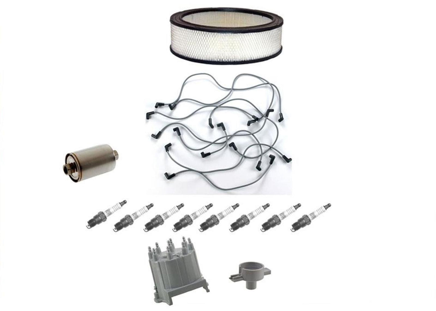 For 1987-1993 GMC 1500 Pick Up 5.7L Spark Plug Wires Filters Cap Rotor Tune Up