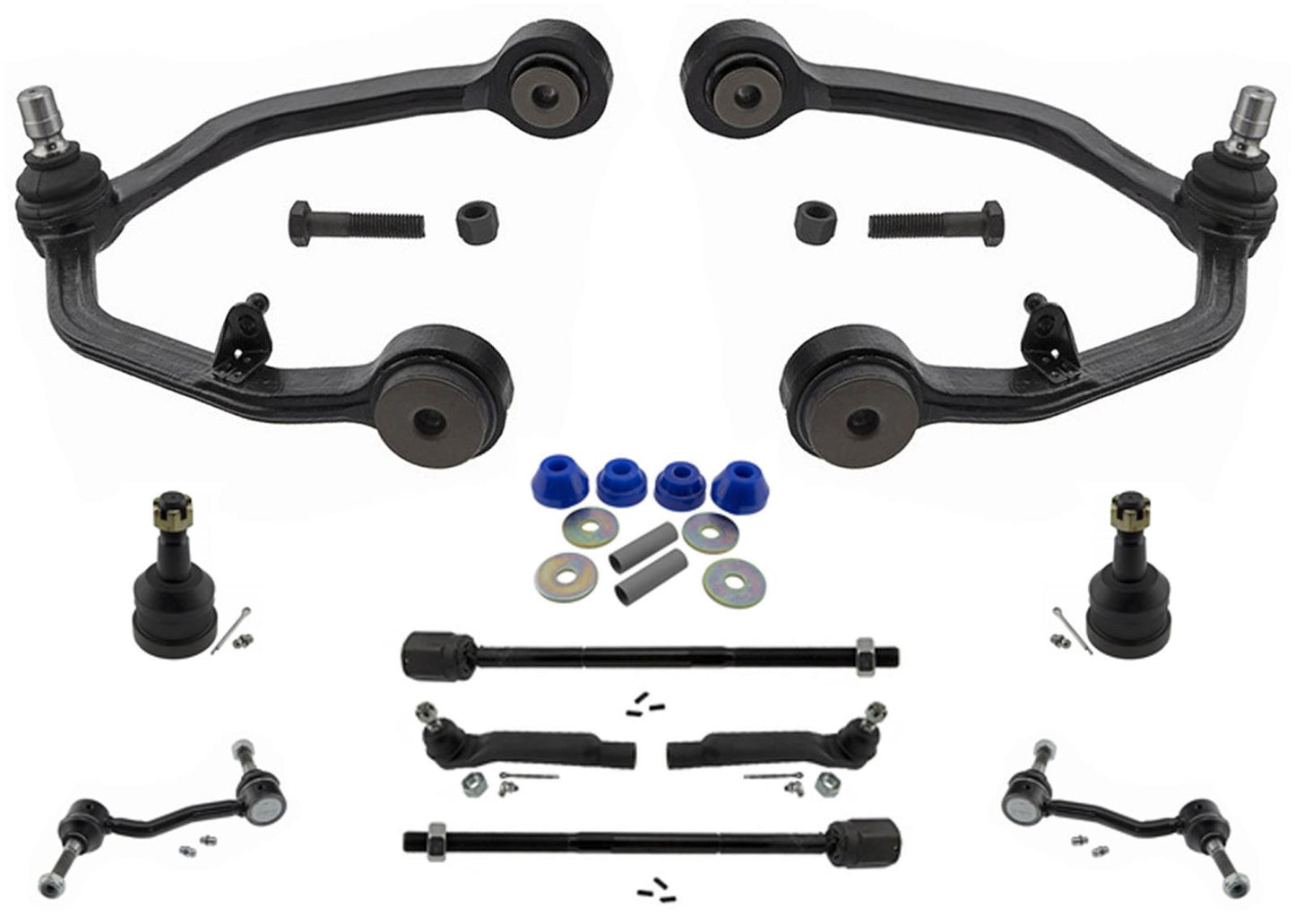 1993-1998 Lincoln Mark VIII 2 brazos de control rótulas inferiores, kit de 11 piezas