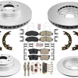 GEO Coated Disc Brake Rotors & Ceramic Pads Fits Honda CRV CR-V 2002 2003 2004