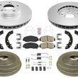 Front Rotors Rear Drums Pads & Rear Shoes Hardware For Honda Civic GX 2006-2010