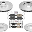 Front & Rear Disc Brake Rotors W Ceramic Pads For Civic 2012-15 EX & EX-L Model