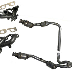 Front Manifold & Catalytic Converters Made USA For Jeep Wrangler 2007-2011 3.8L