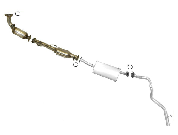 Fits 2001-02 4 Runner 3.4L Front and Rear Converter Middle Muffler and Tail Pipe