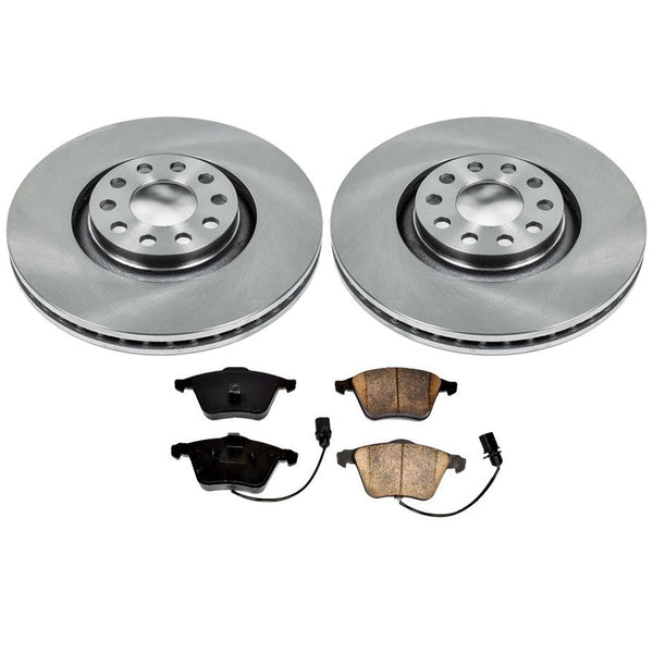 Audi A4 & A4 Quattro 34319 320MM 12 5/8 Inch Front Disc Brake Rotor & Pads