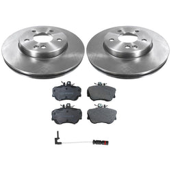 For Mercedes-Benz C280 1994-1995 C220 1994-1996 Front Brake Rotors & Brake Pads