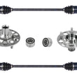 Rear CV Drive Axles Shafts Hub Bearing kits for Honda CR-V 02-06 4 Wheel ABS