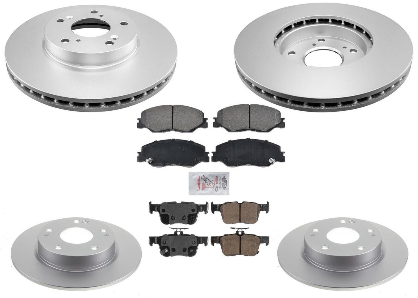 Ceramic Brake Pads & Coated Disc Brake Rotors For Honda Civic 1.5L 2.0L 22-2024
