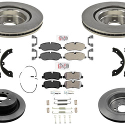 Front + Rear Disc Brake Rotors Pads For Land Rover Ranger Rover 06-09 4.4 HSE