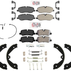 Front + Rear Disc Brake Pads Parking For Land Rover Ranger Rover 06-09 4.4 HSE