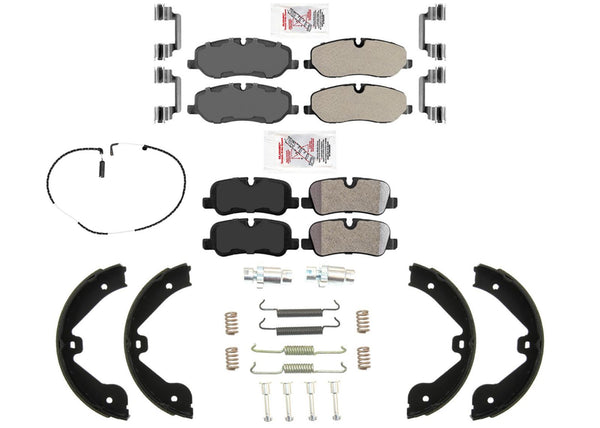 Front + Rear Disc Brake Pads Parking For Land Rover Ranger Rover 06-09 4.4 HSE