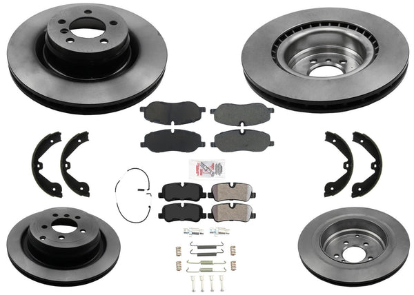 Carbon Disc Brake Rotors Pads For Land Rover Ranger Rover 10-12 5.0L HSE Natural
