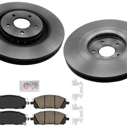 Front Disc Brake Rotors Brake Pads For Infiniti QX60 Pathfinder 2022 2023 2024
