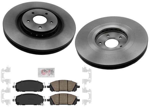 Front Disc Brake Rotors Brake Pads For Infiniti QX60 Pathfinder 2022 2023 2024